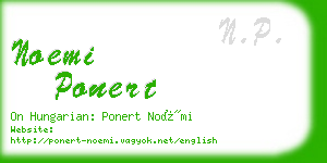 noemi ponert business card